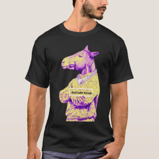 Paars Paard Grafisch / motiverende citaten T-shirt