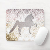 Paars paard Saddlebred Horse Mousepad Muismat (Met muis)