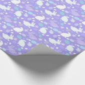 Paars paaspapier cadeaupapier (Hoek)