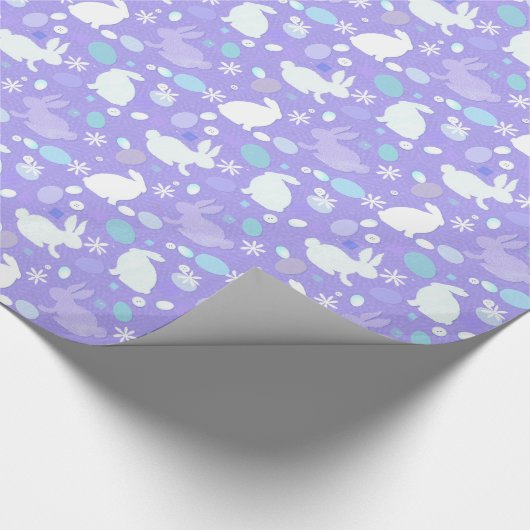 Paars paaspapier cadeaupapier (Hoek)