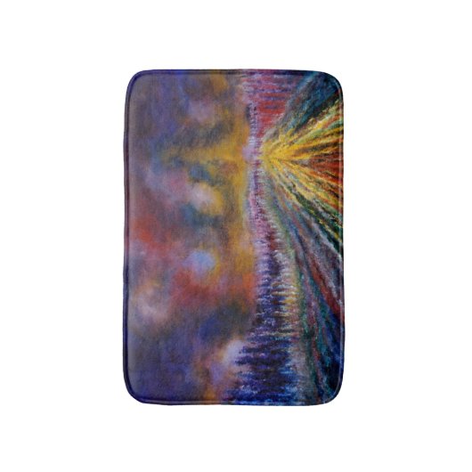 Paars pad badmat (Voorkant Verticaal)