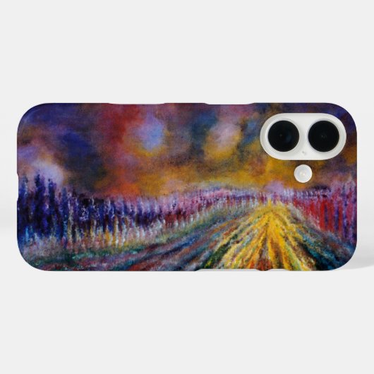 Paars pad Case-Mate iPhone case (Achterkant (horizontaal))