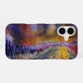 Paars pad iPhone 16 hoesje (Achterkant horizontaal)