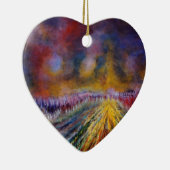 Paars pad keramisch ornament (Rechts)