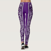Paars Paisley Bandanna Leggings (Achterkant)
