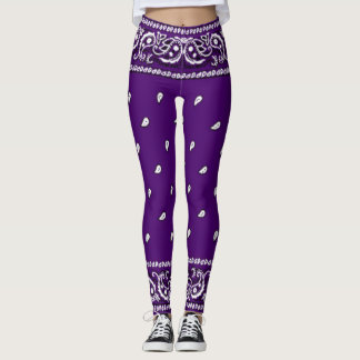 Paars Paisley Bandanna Leggings