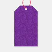 Paars Paisley Cadeaulabel (Achterkant)