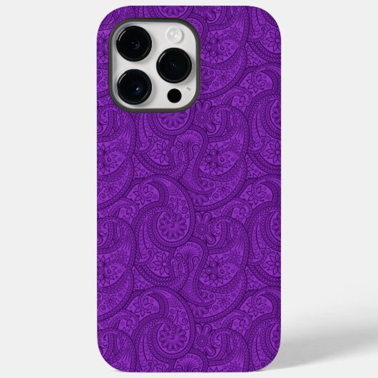 Paars Paisley Case-Mate iPhone Case (Achterkant)