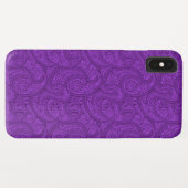 Paars Paisley Case-Mate iPhone Case (Achterkant (horizontaal))
