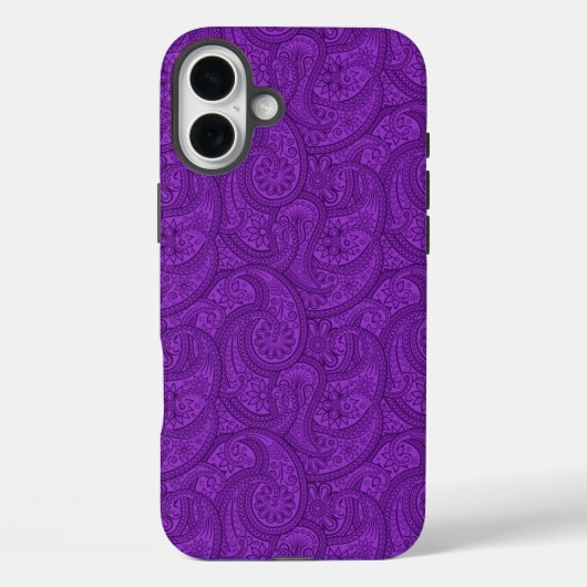 Paars Paisley Case-Mate iPhone Case (Achterkant)