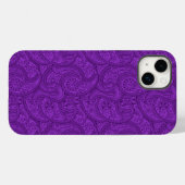 Paars Paisley Case-Mate iPhone Case (Achterkant (horizontaal))
