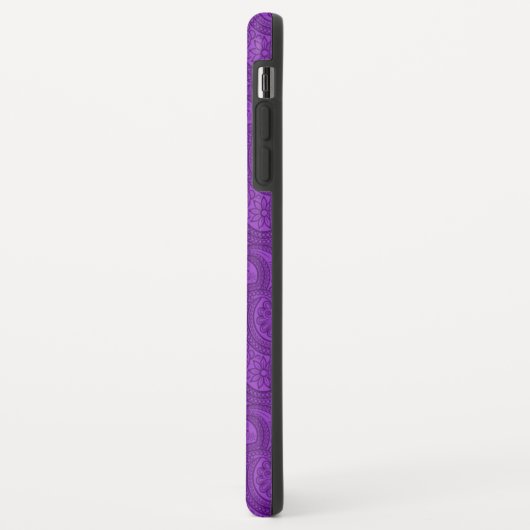 Paars Paisley Case-Mate iPhone Case (Achterkant/links)