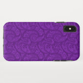 Paars Paisley Case-Mate iPhone Case (Achterkant (horizontaal))