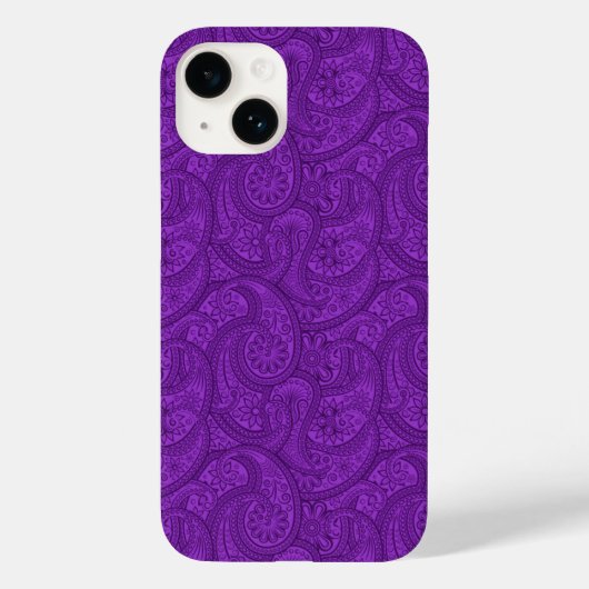 Paars Paisley Case-Mate iPhone Case (Achterkant)