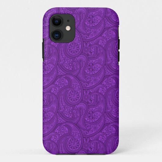 Paars Paisley Case-Mate iPhone Case (Achterkant)