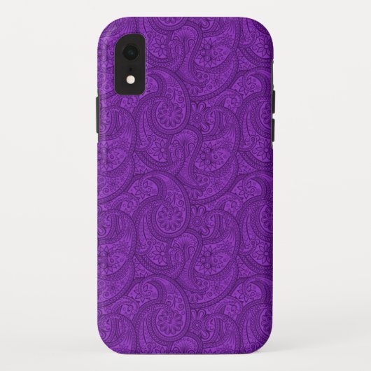Paars Paisley Case-Mate iPhone Case (Achterkant)