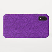 Paars Paisley Case-Mate iPhone Case (Achterkant (horizontaal))