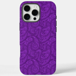 Paars Paisley iPhone 16 Pro Max Hoesje