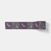 paars paisley en libellenruit satijnen lint (Voorkant)