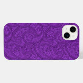 Paars Paisley iPhone Hoesje (Achterkant horizontaal)
