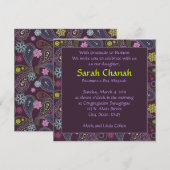 Paars Paisley Kaart (Voorkant / Achterkant)