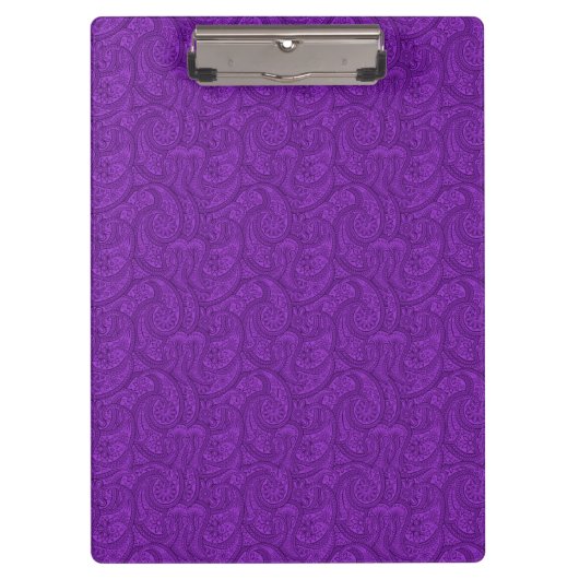 Paars Paisley Klembord (Voorkant)
