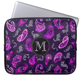 Paars Paisley Laptop Sleeve