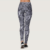 Paars Paisley Leggings (Achterkant)