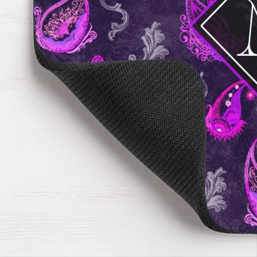 Paars Paisley Muismat (Hoek)