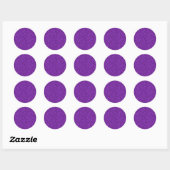Paars Paisley Ronde Sticker (Vel)