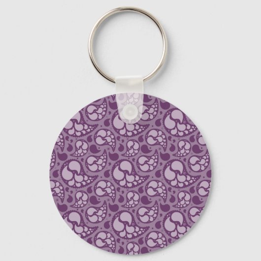 Paars Paisley Sleutelhanger (Voorkant)