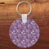 Paars Paisley Sleutelhanger (Voorkant)