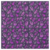 Paars Paisley Stof (Swatch)