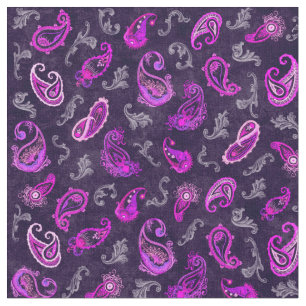  Paars Paisley Stof