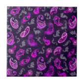 Paars Paisley Tegeltje (Voorkant)