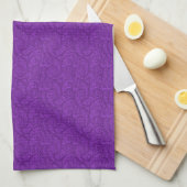 Paars Paisley Theedoek (Quarter Fold)