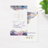 Paars pakket visitekaartje (Bureau)