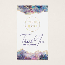 Paars pakket visitekaartje