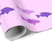 Paars pakpapier voor vis (Rol Hoek)