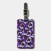 Paars_Pansies_Bouquet,_ Bagagelabel (Voorkant verticaal)