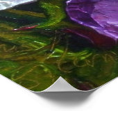 Paars Pansies Fine Art Poster uit Parijs (Hoek)