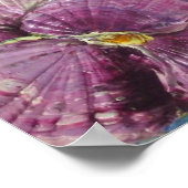 Paars Pansies Fine Art Poster uit Parijs (Hoek)