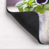 Paars Pansy Bouquet Muismat (Hoek)