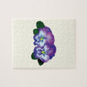 Paars Pansy Duo Legpuzzel (Horizontaal)