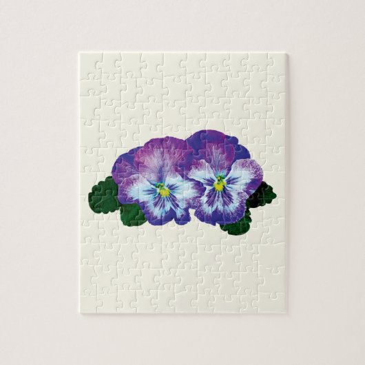 Paars Pansy Duo Legpuzzel (Verticaal)