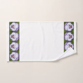 Paars Pansy Face Bad Handdoek (Handdoek)