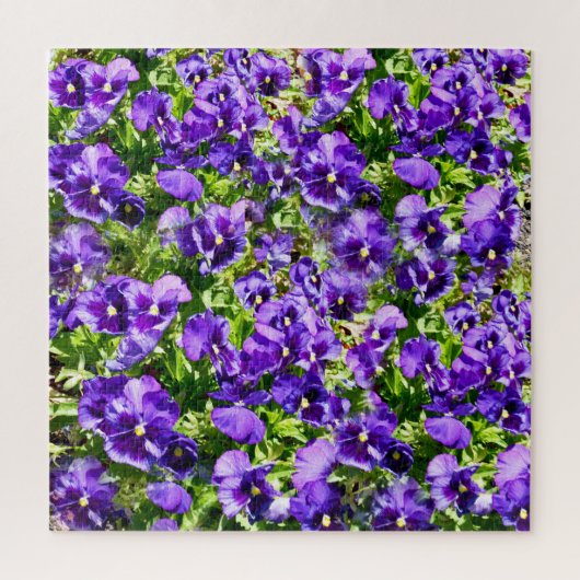 Paars Pansy Field Legpuzzel (Verticaal)