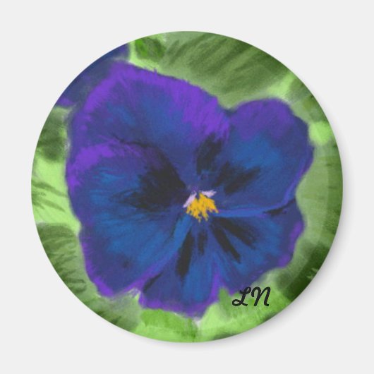 Paars Pansy Magnet (Voorkant)