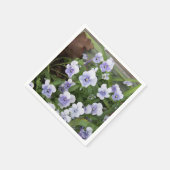 Paars Pansy Paper Napkins Servet (Hoek)