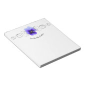 Paars Pansy Persoonlijk Notitieblok (Schuin)